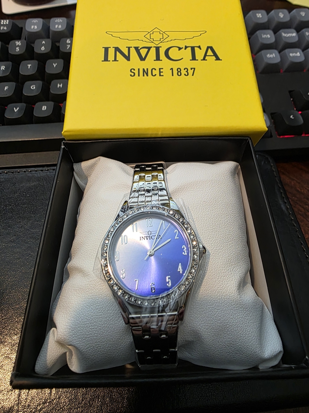Invicta Celestial Women's Silver Watch with Blue Dial 30mm 70458